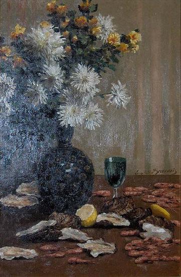 unknow artist Still life with oysters and shrimps oil painting image